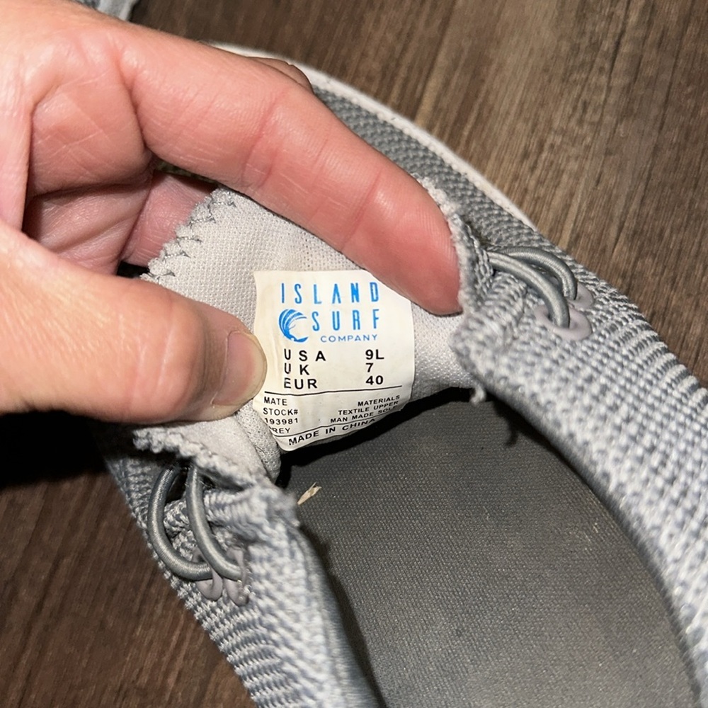 Island Surf Shoes Gray size‎ 9 Ladies - Picture 5 of 5